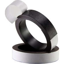 Mena Rise Yapışkanlı Şerit Mıknatıs Kes Kullan Güçlü Sağlam Rulo Çıkarılması Siyah 100X2CM