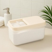 Lt Mega Banyo Düzenleyici Kayar Kapaklı Etiketli Toz Tablet Deterjan Saklama Kutusu