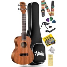 CT-24M Set Maun Concert Ukulele (Softcase Capo Metod Nota Sticker Askı Pena)