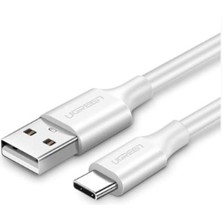 USB To USB C Hızlı Şarj Kablosu Beyaz 2 Metre