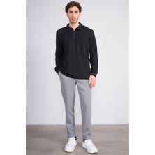 Erpant 14 Gri Erkek Duble Fast Jogger Poliviskon Pantolon