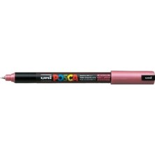 Uniball Posca 0.7 Su Bazlı Boyama Markörü Metalik Kırmızı (N)- (Uni-Pc-1mr )