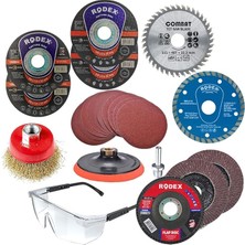 Misda Store Spiral Avuç Içi Taşlama Makinesi Matkap Seti 115 mm (30 Parça)