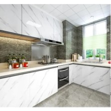 Ronanna Mermer Desenli Yapışkanlı Tezgah Folyosu 5 Mt.