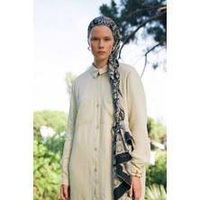 Carell Bohemian Siyah Comfy Ipek Şal