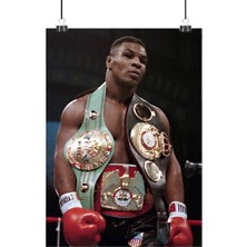 Vintage Gezegen Mike Tyson Poster1 - Retro Duvar Dekoru