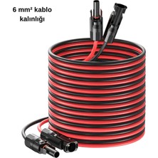 Reyvolt Solar Kablo Çap 6 Mm2 MC4SOKETLI