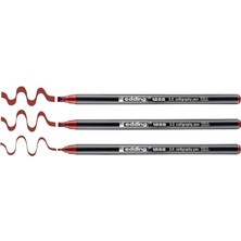 1255 Kaligrafi Kalemi - Kızıl Göl - 3 Kalem - Kaligrafi Ucu 2 - 5 mm