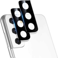 Zore Galaxy S21 Uyumlu Nxxa Kamera Lens Koruyucu Cam Filmi-Siyah