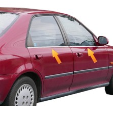 Chromeline Honda Civic 1992 1995 Uyumlu Krom Cam Çıtası Paslanmaz Çelik 4 Prç