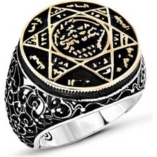 Gumush Gümüş Süleyman Peygamber Mührü Erkek Yüzük