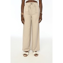 Orfeonegro Beli Lastikli Rahat Kalıp Bol Paça Rahat Kalıp Pantolon