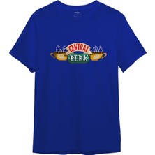 The Lucid Lab Central Perk / Friends Tişört - Mavi