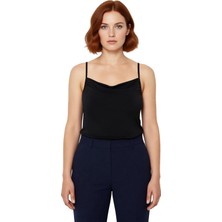 Ersefa Kadın Degaje Yaka Ince Askılı Bluz Polyester Sandy Dokuma %97 Polyester %3 Elastan Ramadan