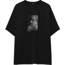 The Lucid Lab Brian Jones London 1966 Oversize Tişört - Siyah