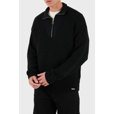 Les Benjamins Yün Karışım Regular Fit Dik Yaka Sweat Erkek Sweat LB25FWCLAMUSW