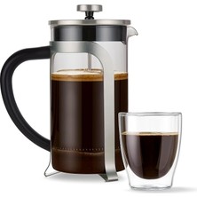 Misda Store French Press 800 Ml, Gümüş
