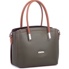 Nas Bag Kadın Mini El ve Çapraz Çanta Yeşil Taba