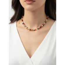 Gistoria Sonbahar Renkleri Doğaltaş Kolye