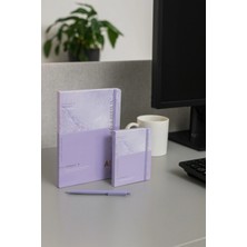 Evistro 2 Adet Ajanda Çizgili Not Defteri-Uçlu Kalem Hediyeli Waves Of Sparkle