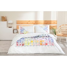 Taç Ranforce Çift Kişilik Nevresim Takımı Lastikli Çarşaf 160X200CM