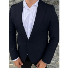 Sabri Zengin Erkek Italyan Kesim Slim Fit Ceket