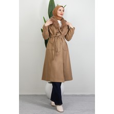 Uzun 6 Düğmeli Kaban Sütlükahve