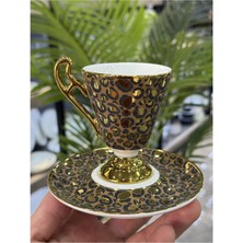 Acar Taliana Gold Kahve 6 Lı Porselen Fincan Takımı