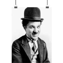 Vintage Gezegen Charlie Chaplin Poster2 - Retro Duvar Dekoru