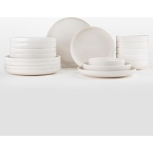 Porselen Bone Crest 18 Parça 6 Kişilik Yemek Takımı