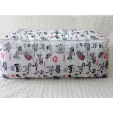 Yenibağ Store Taşınma Hurcu Beyaz Yorgan Hurcu Dikdörtgen Fermuarlı Kullanım İçin İdeal