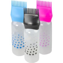 Taraklı Saç Boyama Şişesi Saç Bakım Yağı Uygulama Tarağı Saç Dip Boyası Uygulama Şişesi