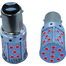 Renkli 1157 Dekoratif LED Ampul Çift Duy Canbuslı Kırmızı 12V / LAAM946-1
