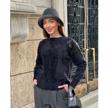 Ayışığı Angora Triko Kazak Kadın