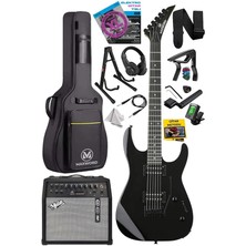 Misda Store GRADE-50AMP Black Rosewood Yüksek Kalite 50W Amfili Elektro Gitar