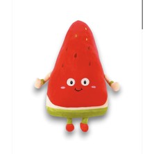 Top Rock Store Meyve Peluş Oyuncak Sevimli Karpuz Peluş Hediyelik Uyku Arkadaşı 28 cm