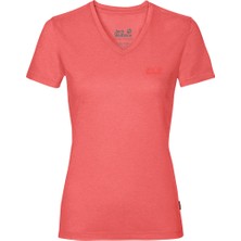 Jack Wolfskin Crosstrail T Kadın Pembe Tişört