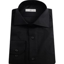 Uki Siyah Slim Fit Uzun Kol Gömlek