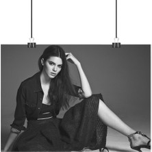 Vintage Gezegen Kendall Jenner Poster2 - Retro Duvar Dekoru