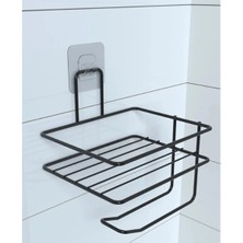 Topdan Pratik Yapışkanlı Metal Tuvalet Kağıdı Tutucu