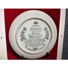 TT Rosenthal Classic Rose 1991 Limitli Üretim Porselen Dekor Tabağı. 22 cm Çapında