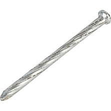 NalburBaba 5X80MM Çizgili Beyaz Çelik Çivi 100 Adet