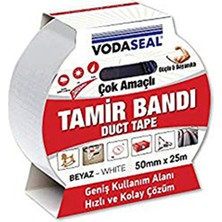 4 Adet   Vodaseal Ducttape Bandı Beyaz 50MMX25MT