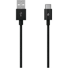 4 Adet   T-Tec Alumıcable Type-C Kablo Sıyah