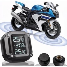 Powermaster PM-28656 Motosiklet Kablosuz Lastik Basınç ve Sıcaklık Izleme Sistemi (Tpms)