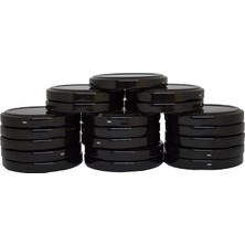 Twıst-Of 20 Li 63 mm Siyah Cam Kavanoz Kapağı (20 Adet)