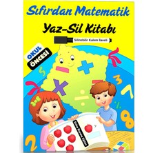 Enine Boyuna Eğitim Sıfırdan Matematik Yaz-Sil Kitabı (3-7 Yaş)