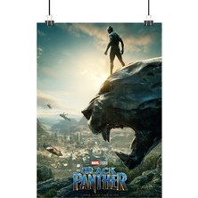 Vintage Gezegen Black Panther Poster1 - Retro Duvar Dekoru