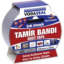 2 Adet  Vodaseal Tamir Bandı Gri 50MMX25MT