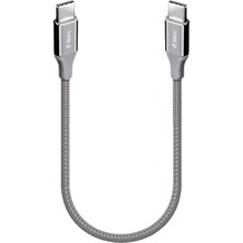 4 Adet   Ttec 2DK50UG Ttec Alumicable Usb-C - Usb-C 30CM 65W Pd/qc Hızlı Şarj/data Kablosu Uzay Grisi Uzay Grisi